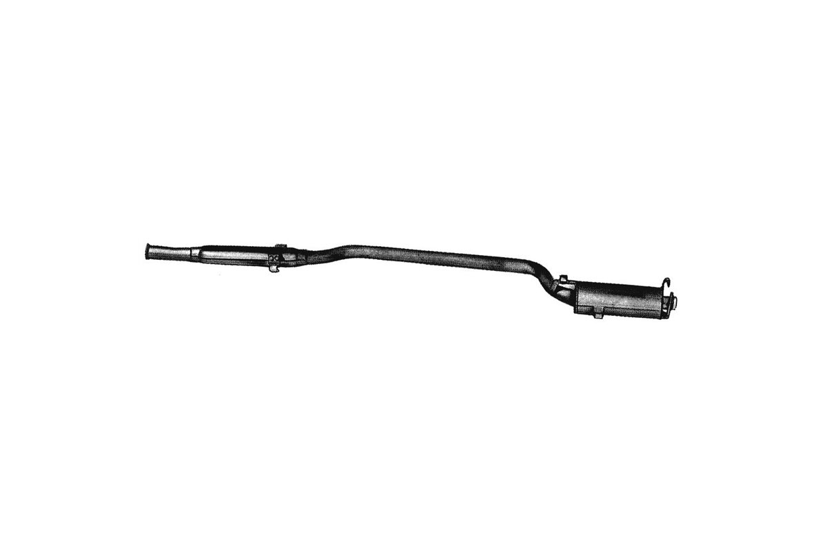 CENTRAL SILENCER EXHAUST LEFT ANSA MA 1535 MASERATI 4 DOORS 330 1979 1990