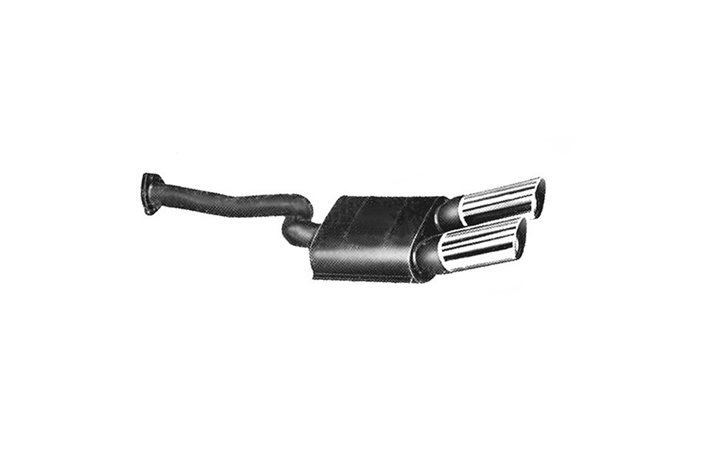 EXHAUST MUFFLER LEFT ANSA 0237 DE TOMASO PANTERA 1969 1970