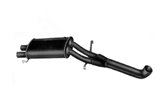 Central silenced exhaust Ansa AL 4165 Alfa Romeo 75 2.5 V6 Quadrifoglio Oro/Milano from 1985 to 1987