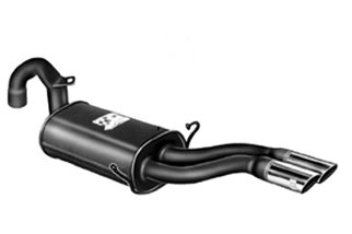 Rear silencer exhaust Ansa AL 4167 Alfa Romeo 75 2.5 V6 Quadrifoglio Oro/Milano from 1985 to 1987