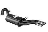 Rear silencer exhaust Ansa AL 4167 Alfa Romeo 75 2.5 V6 Quadrifoglio Oro/Milano from 1985 to 1987