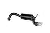 Rear silencer exhaust Ansa AL 2427 Alfa Romeo GTV 6 from 1981 to 1987