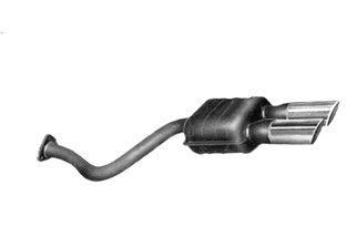 Left rear silencer exhaust Ansa DE 0637 De Tomaso Pantera GT5 – GT5S from 1980 to 1991