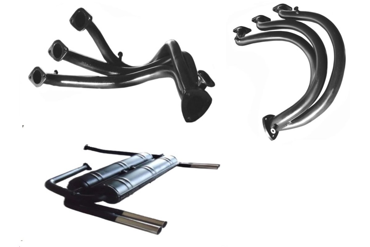 Complete exhaust kit Ansa Ferrari Dino 206 GT from 1968 to 1969