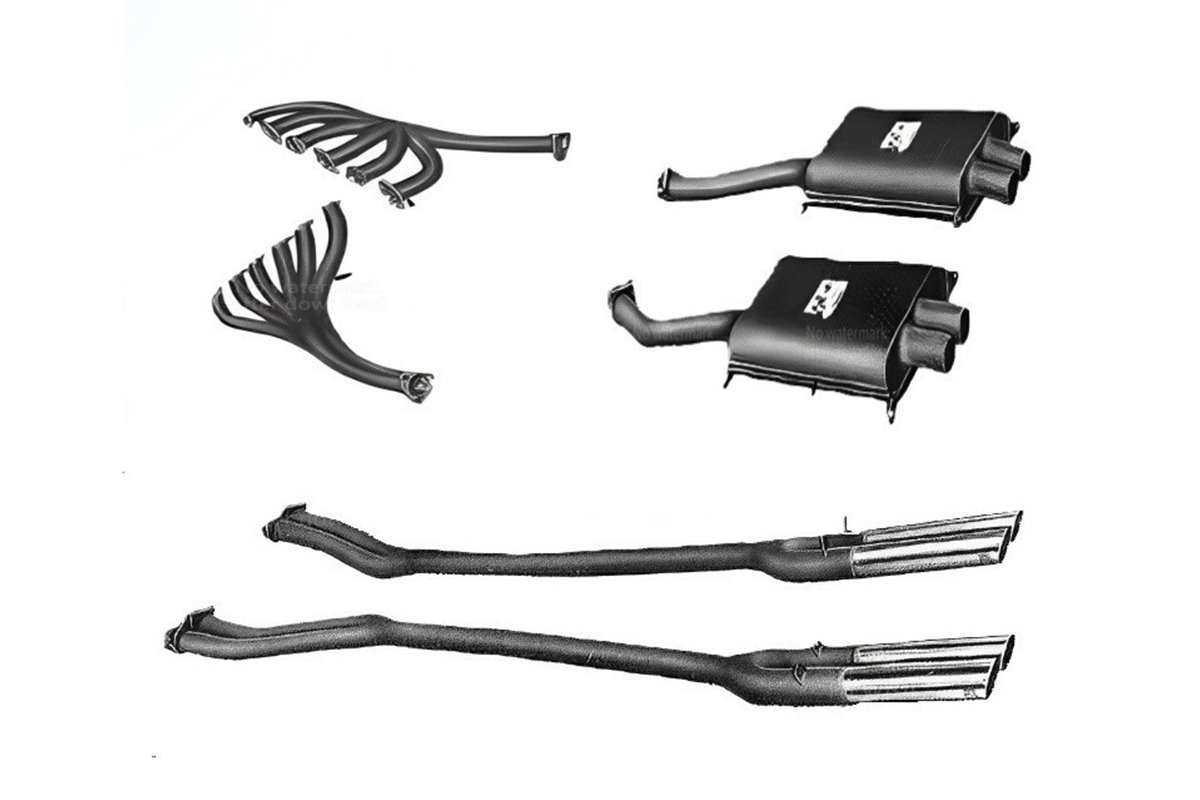 Complete exhaust kit Ansa Ferrari 250 SWB competition from 1959 to 1963