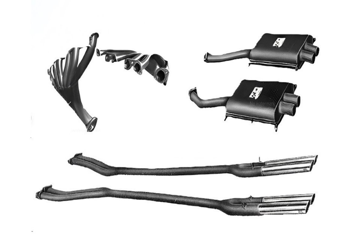 Complete exhaust kit Ansa Ferrari 250 SWB competition from 1959 to 1963