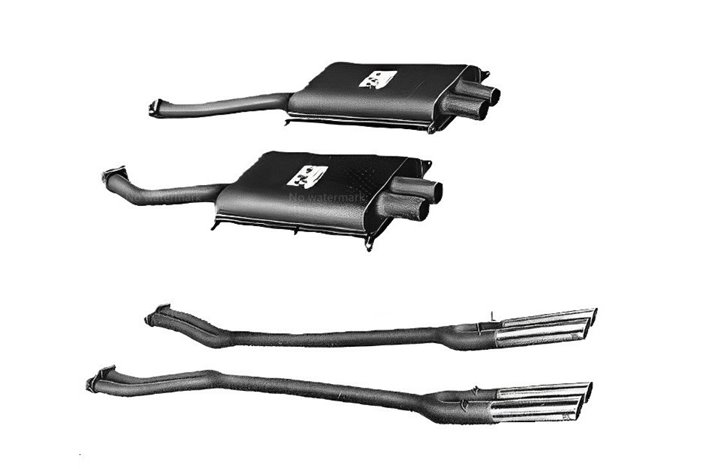 Complete exhaust kit Ansa Ferrari 250 SWB competition from 1959 to 1963