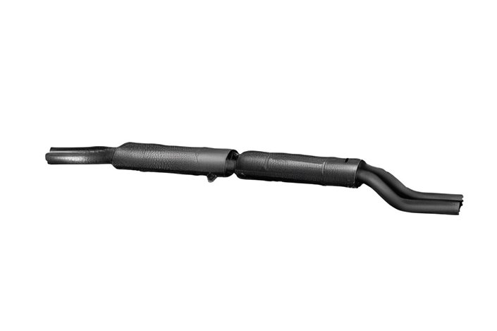 Right central silencer exhaust (central with 2 inlets) Ansa FR 0125 Ferrari 250 SWB road from 1959 to 1963