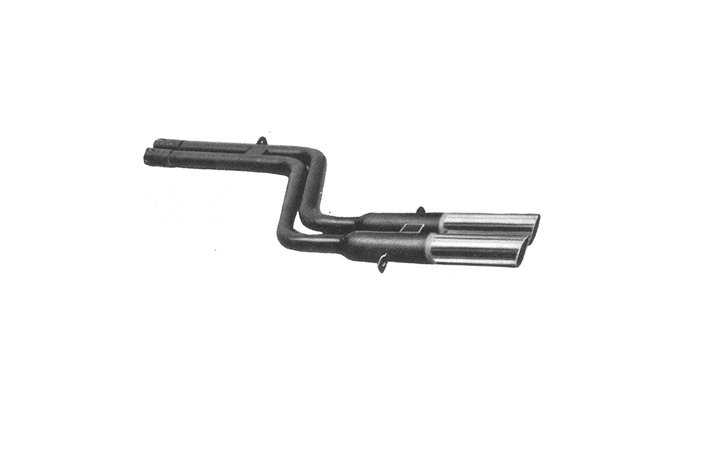 Left rear silencer exhaust Ansa FR 0537 Ferrari 275 GTB and GTS from 1964 to 1966