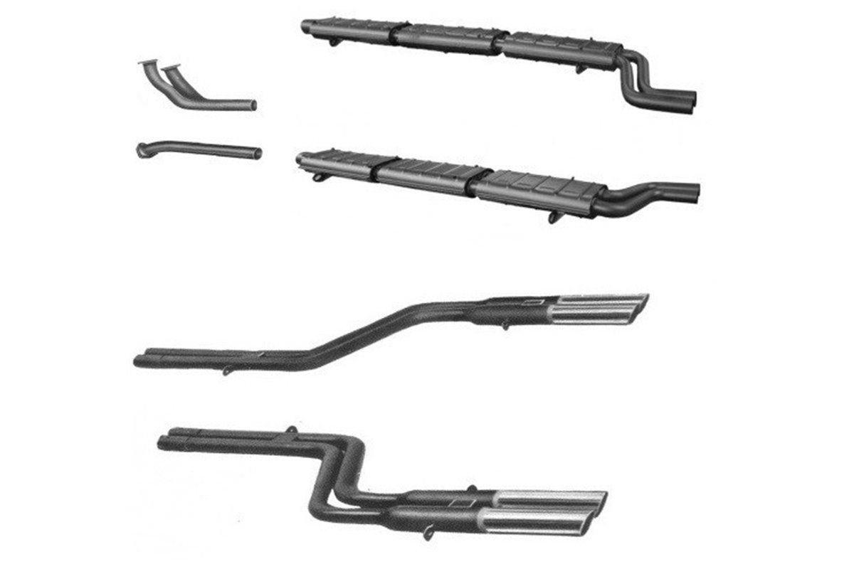 Complete exhaust kit Ansa Ferrari 275 GTB and GTS from 1964 to 1966