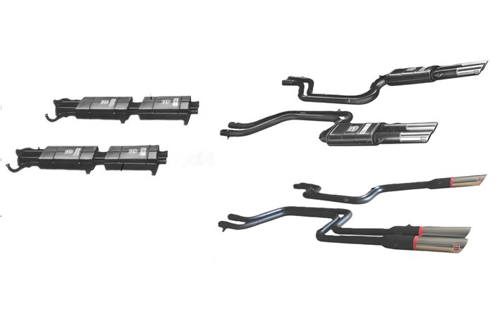 Ansa Ferrari 365 GTB/4 (Daytona) Auspuff-Kit der 1. Serie von 1968 bis 1970