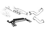 Complete exhaust kit Ansa Ferrari Mondial + Cabrio (QV) from 1982 to 1985