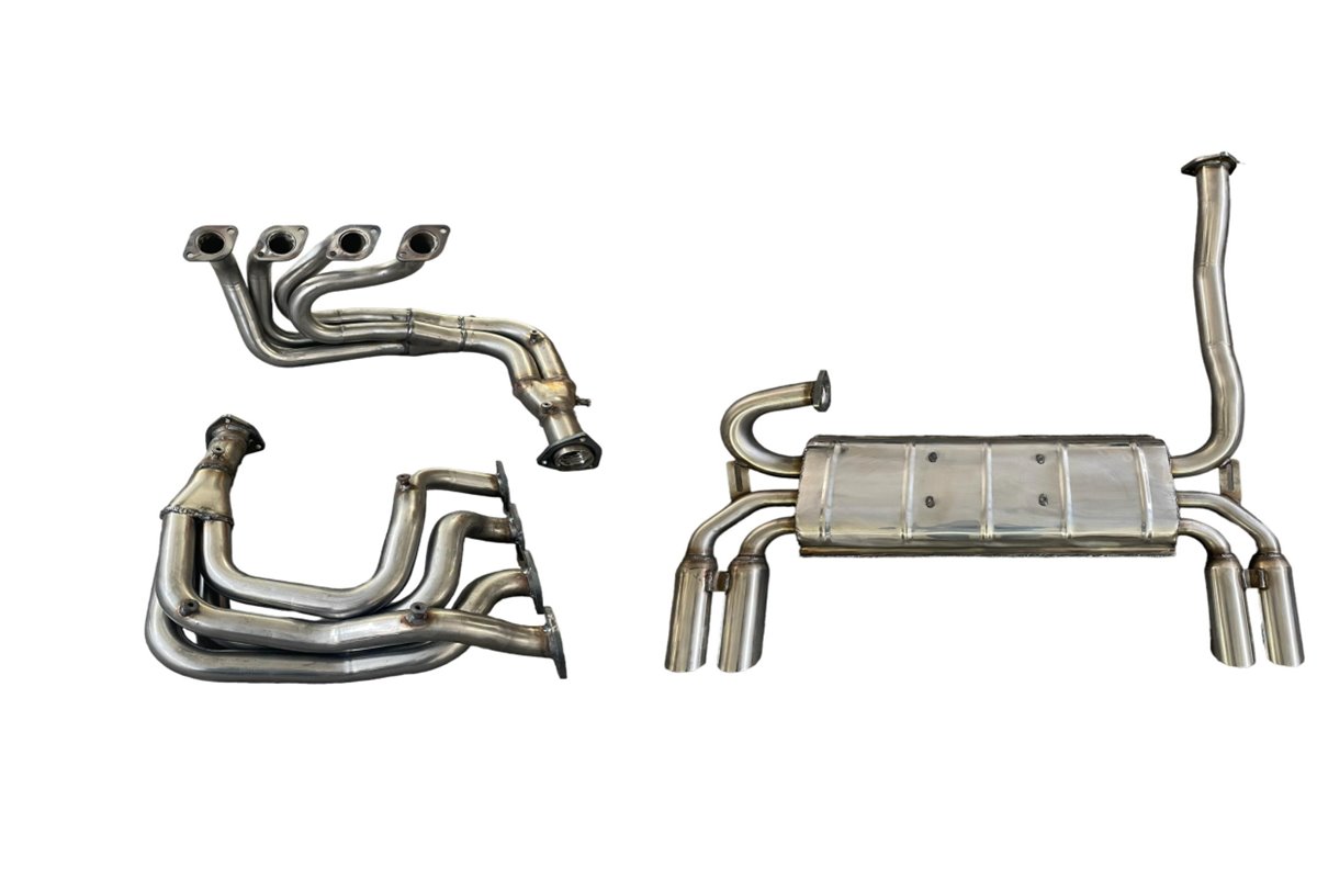 Pot d'échappement complet Inox Ansa Ferrari 308 Gt4 2+2 1974 1980