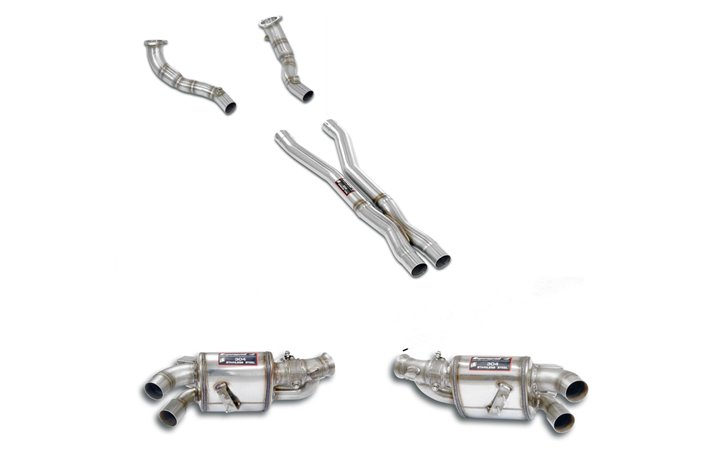 Supersprint complete exhaust Ferrari California 30 4.3i V8 (490 Hp) from 2012 to 2014 (with valve)