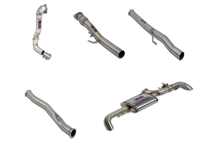 Supersprint full exhaust Mercedes W177 A 250 (2.0T - 224 Hp - Models with GPF) from 2018 (with valve)