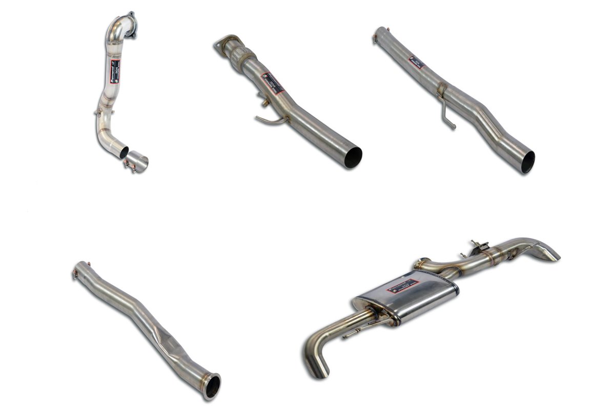 Supersprint full exhaust Mercedes W177 A 250 (2.0T - 224 Hp - Models with GPF) from 2018 (with valve)