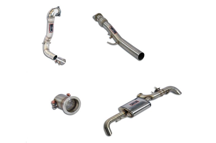 Supersprint full exhaust Mercedes W177 A 250 (2.0T - 224 Hp - Models with GPF) from 2018 (with valve)