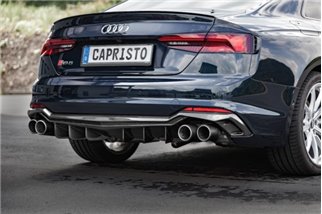 Sistema di scarico completo con valvola ECE terminali carbonio Capristo Audi Rs5 F5