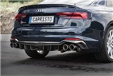 Sistema di scarico completo con valvola ECE terminali carbonio Capristo Audi Rs5 F5