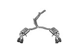 Exhaust system with ECE valve + CES3 Audi Rs5 B9 carbon center pipes and tailpipes