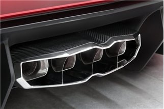 Valved terminal exhaust with carbon/stainless steel frame Capristo Lamborghini Aventador LP750 SV