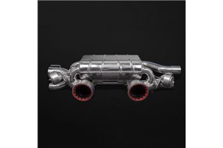 Pot d'échappement en fibre de carbone avec valve pour PSE Capristo Porsche 991.2 Carrera GTS 2017 - 2020