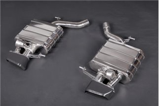 ECE exhaust silencers with valve + ceramic tips CES3 Caprsito BMW 650i v8 2011-2019