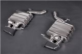 ECE exhaust silencers with valve + ceramic tips CES3 Caprsito BMW 650i v8 2011-2019