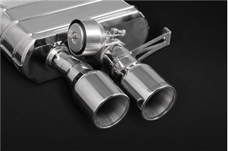 ECE exhaust silencers with valve + stainless steel mufflers CES3 Caprsito BMW 650i v8 2011-2019