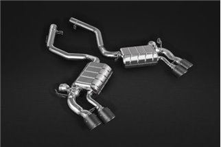 Pot d'échappement à valve + tubes centraux et bornes CES3 capristo carbone BMW X5/6M F15/16 2013-2018