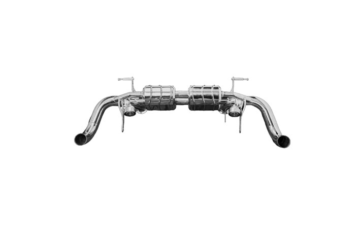 Terminal exhaust with valve with OEM control Capristo Audi R8 Gen2 Restyling from 2020