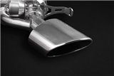 Terminal exhaust with ECE valve with central pipes and oval terminals RS CES3 Capristo Audi RS4 B9