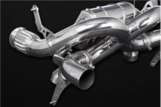 Terminal exhaust with X pipe with Capristo Lamborghini Huracan Perfomante valve