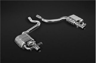 Terminal exhaust with valve + central pipe Capristo Mercedes C-Class AMG C43 W205 from 2015