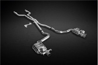 Terminal exhaust with valve + central pipe Capristo Mercedes C-Class AMG C43 W205 from 2015