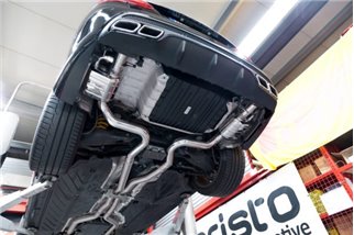 Terminal exhaust with valve + central pipe Capristo Mercedes C-Class AMG C43 W205 from 2015