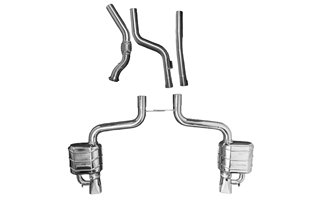 Catback exhaust terminal CES3 Capristo Mercedes AMG E-Class 53 C238 from 2019