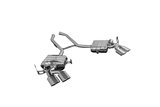 Borne d'échappement avec valve + bornes CES3 Capristo inox Mercedes AMG ML 63 W164 2008 - 2011