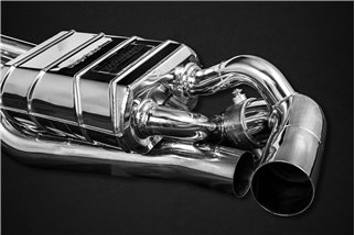 Terminal exhaust with valve + sports catalysts 250 cells Capristo Porsche 992 Carrera/S - Turbo/S