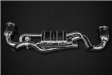 Terminal exhaust with valve + sports catalysts 250 cells Capristo Porsche 992 Carrera/S - Turbo/S