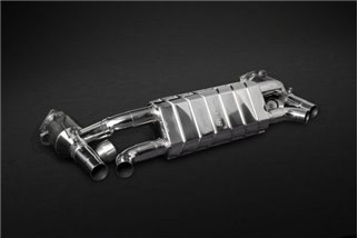 Terminal exhaust with valve + catalysts 250 cells CES3 Capristo Porsche 991.2 Carrera S BiTurbo 2016-2019