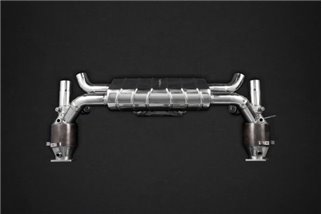 Terminal exhaust with valve + catalysts 250 cells CES3 Capristo Porsche 991.2 Carrera S BiTurbo 2016-2019