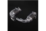 Pot d'échappement terminal carbone avec valve et catalyseurs 250 cellules CES3 Capristo Porsche 991.2 Carrera GTS 2017 - 2020