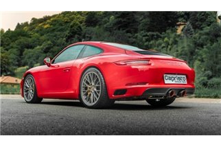 Kohlefaserauspuff mit Ventil und 250-Zellen-Katalysatoren für PSE Capristo Porsche 991.2 Carrera GTS 2017 - 2020