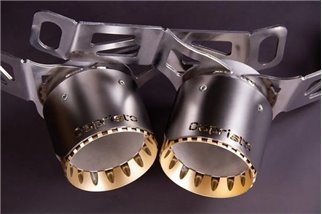 Exhaust terminal chrome gold black Capristo Maserati MC20