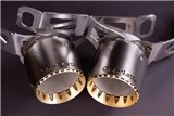 Exhaust terminal chrome gold black Capristo Maserati MC20