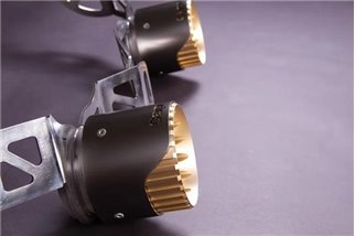 Exhaust terminal chrome gold black Capristo Maserati MC20