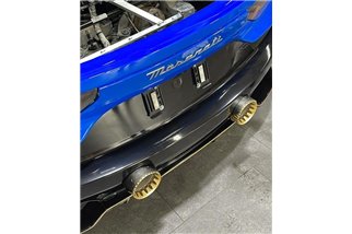 Exhaust terminal chrome gold black Capristo Maserati MC20