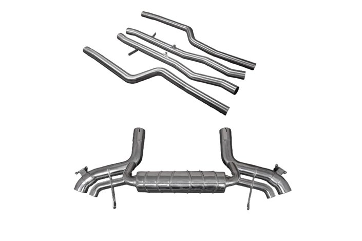 Terminal d'échappement avec valve + tuyaux centraux Capristo BMW 850i G15