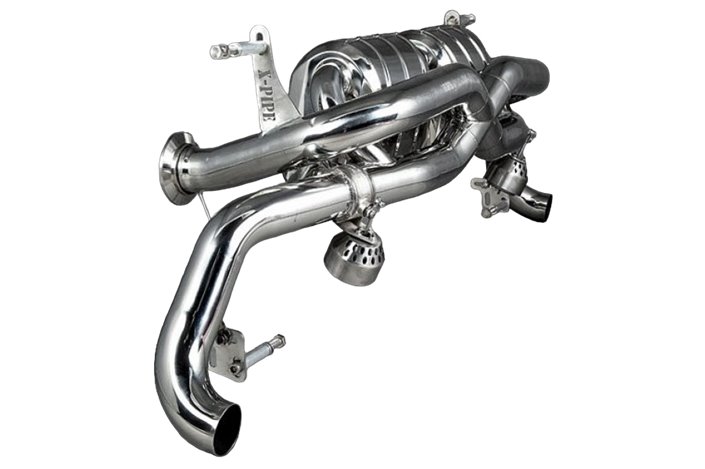 Terminal exhaust + CES3 stainless steel Capristo Audi R8 V10 Gen 1